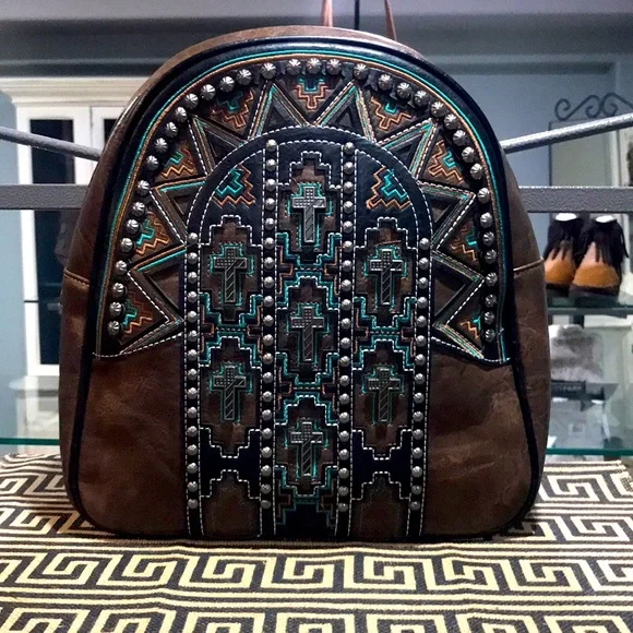 Montana West | Bags | Nwt Montana West Brown Studded Western  display picture 1